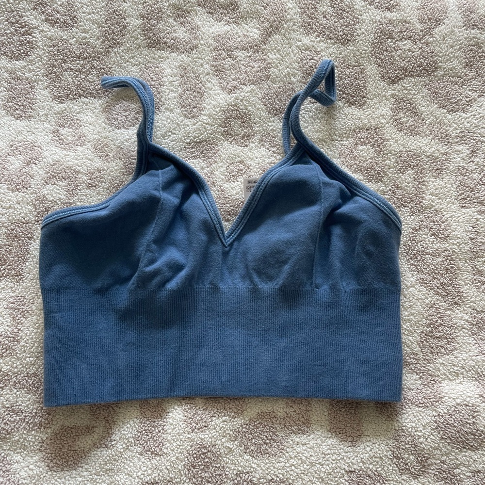 ALO Delight Bralette in Blue Jean